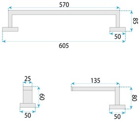 Set accesorii pentru baie Rio 4 piese cupru periat