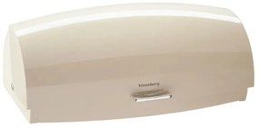 Cutie pentru paine Klausberg KB 7932, 45 cm, Maner ergonomic, Metal, Bej
