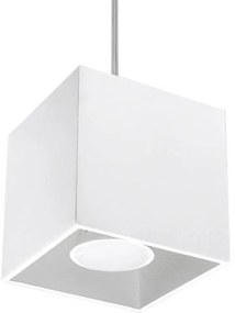 Sollux Lighting Quad lampă suspendată 1x40 W alb SL.0062