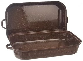 Orion Tigaie smaltată BROWN, 28,5 x 18,5 cm, S