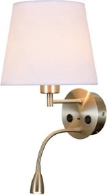 Aplica de perete cu reader LED CAICOS nickel satinat