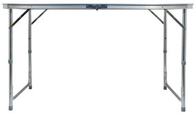 Masă pliabilă de tabără maro/crom