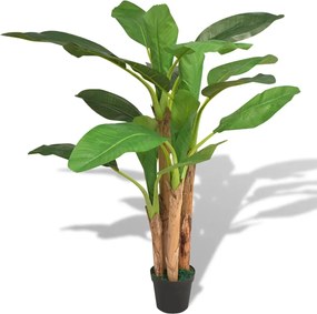 vidaXL Bananier artificial cu ghiveci, 175 cm, verde