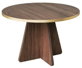 Măsuță de conferință Mushroom Gold and Walnut