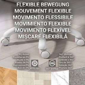 HOMCOM Scaun de Birou Ergonomic Rotativ din Material Tip Plasă Respirabil Fără Brațe, Înălțime Reglabilă, Roz | Aosom Romania