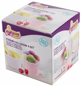 Florina Set de boluri pentru înghețată cu linguri