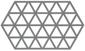 Suport din silicon pentru oale fierbinți Zone Triangles, gri