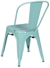 Scaune de dining turcoaz 2 buc. din metal – Ixia