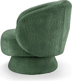 Fotoliu pivotant tesatura boucle verde BOSSA NOVA