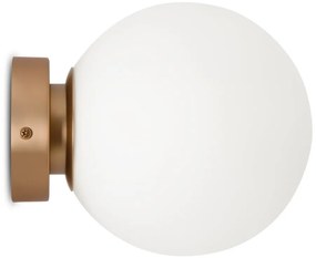 Aplica perete sau tavan design modern Basic form auriu, diametru 18cm