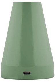 Veioză verde LED cu intensitate reglabilă cu abajur din metal (înălțime 20,5 cm) Rachel – Leitmotiv