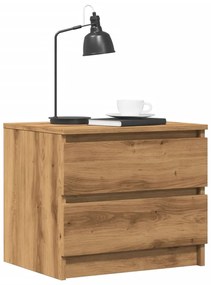 vidaXL Noptiere 2 buc. stejar artizanal, 50x40x43.5 cm, lemn prelucrat