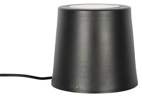 Proiector de grădină modern negru rotund IP65 AR111 - Lennard