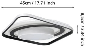 Plafonieră LED dimabilă Eglo 39849 BENALAURIA LED/21,5W/230V+LED/10,5W+LED/3W + telecomandă