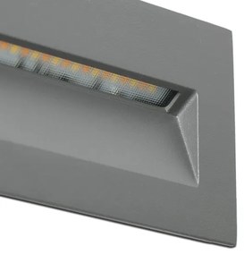 Corp de iluminat LED încastrat FARO 70289 MANI LED/5W/230V IK07 IP65 gri
