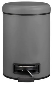 Coș de gunoi gri cu pedală din oțel 3 l Leman – Wenko