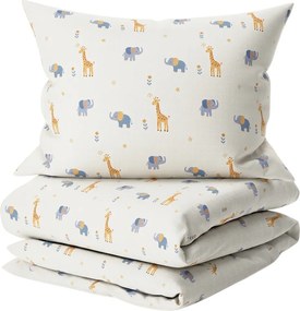 Lenjerie de pat pentru copii din bumbac Renforce LITTLE SAFARI colorata Dimensiune lenjerie de pat: 70 x 90 cm | 140 x 200 cm