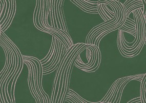 Fototapet, Stripes Repeatable, Green, Rebel Walls