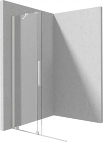 Paravan dus glisant 120x195cm, sticla securizata 6 mm, alb mat, Deante Prizma 1200x1950 mm, Alb mat