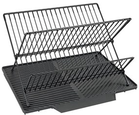 WENKO 54771100 - Scurgător pentru vase NELIA, 34 x 40 cm, negru