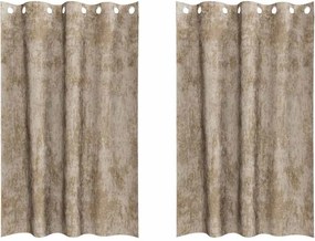vidaXL Cortine din catifea 2 pcs Șampanie 175 x 140 cm Catifea