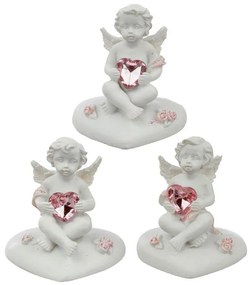 Decoratiune Ingeras pe inimioara 5 cm