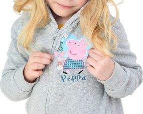 Hanorac pentru copii PEPPA PIG gri deschis - diverse marimi Marime: 98 - 104