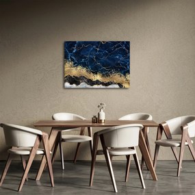 Tablou - Marmură albastru închis (70x50 cm)