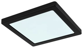 Plafoniera LED design modern LASSE negru 21,7x21,7cm