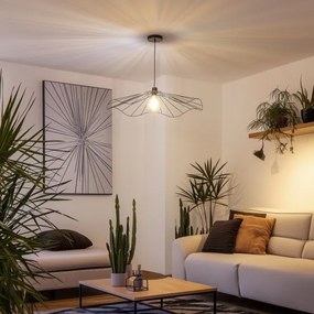 Brilagi - Lustră LED suspendată pe cablu CERIA WIRE 1xE27/40W/230V Ø 80 cm neagră