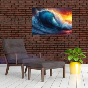 Tablou - Val în apus de soare (90x60 cm)