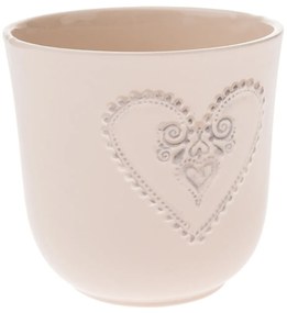 Ghiveci ceramic Hart bej, 10 x 10 cm