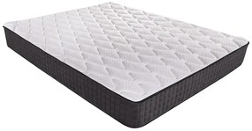 Saltea ortopedica STAR, 140x200x25 cm, 4 cm spuma Memory, 7 zone de confort, hipoalergenica, reversibila, medie/ferma