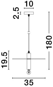 Lustra/Pendul design modern ROYAL negru