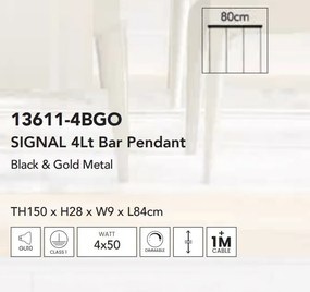 Lustra cu 3 pendule design modern Signal