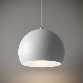 Lustră suspendată pe cablu SOOL, 1xE27/15W/230V, Ø 27 cm, albă