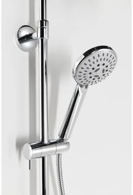 Aqualine - Set de duș cu baterie FARRAO, crom lucios