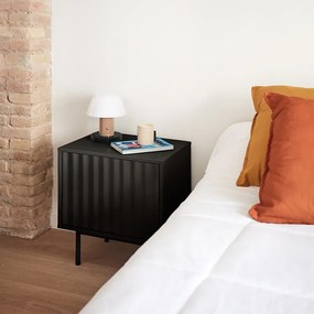 Noptieră neagră cu aspect mat Sierra – Teulat