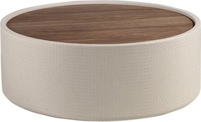 Masuta de cafea design LUX Walnut-Bej