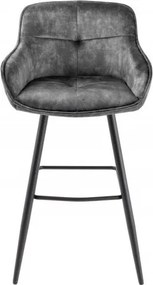Set 2 scaune de bar Euphoria gri