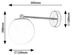 Aplică Rabalux 71081 KIARA 1xE27/35W/230V auriu