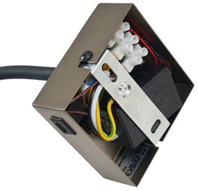 Lampă de perete modernă gunmetal cu port USB-C - Gosna