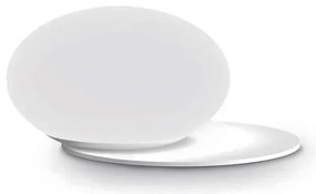 Veioza, Lampa de masa design modern, Ninfea ap2, alb