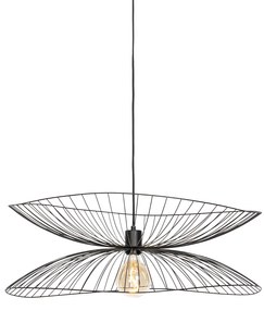 Lampă pendant de design neagră 66cm - Pua