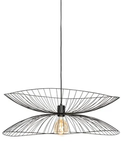 Lampă pendant de design neagră 66cm - Pua