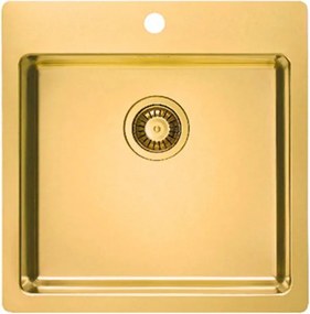 Chiuveta inox Alveus Pure 30 finisaj bronz 52x53 cm