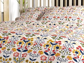 Set de lenjerie din polybumbac FOLKLORIA POLY colorat + husa de perna 50 x 70 cm GRATUIT