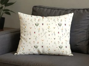Husa pentru perna din microfibra INSECTA 50x70 cm, crem