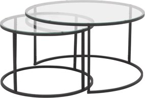 Set masuta de cafea sticla,Seria 710,Homs, 2 buc,0025