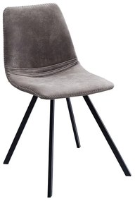 Set de 4 scaune industrial retro ideale bucatarii, birouri sau sali de conferinta, Amsterdam taupe A-38366 VC